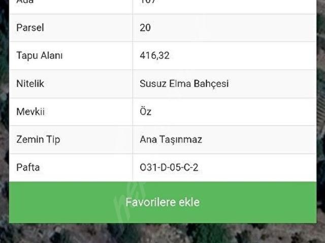 Silifke kıca mahallesi yatırım şık elma bahcesi ana yola yakın 416 m2 satılık