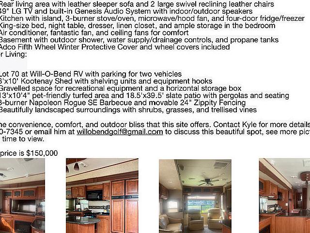 Site 70 @ Will o bend Golf & Rv