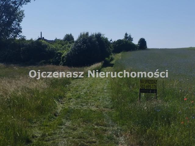 Malownicza działka z zabudowaniami, widok, uzbrojona