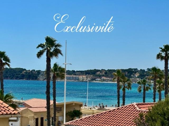 Six Fours les Plages, à quelques pas de la plage de Bonnegrâce, T2 + parking vue mer