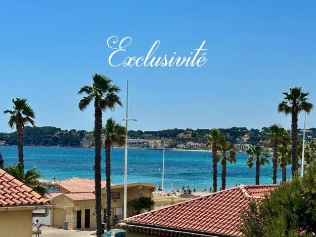 Six Fours les Plages, à quelques pas de la plage de Bonnegrâce, T2 + parking vue mer