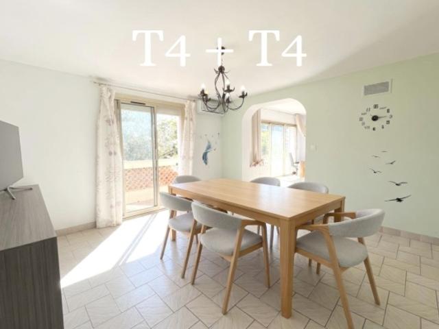 Six Fours les Plages, centre ville à 5 mn à pied, maison composée de 2 appartements