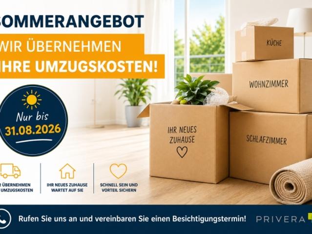 Sommer Angebot bis 31.08.2026 Wir übernehmen Ihre Umzugskosten!