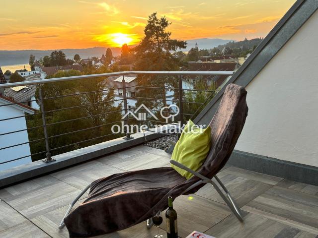 Sonne + Seesicht Pur im energetisch und baubiologisch saniertem DG + 3 Sonnenterrassen