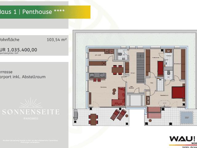 Sonnenseite Ifangweg | Haus 1 | TOP * Penthouse