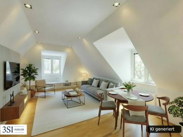 Sonnige Dachgeschosswohnung in beliebter City Lage nahe U1 Taubstummengasse und Naschmarkt