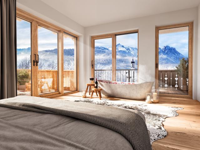 Sonniges Wohngefühl mit zwei Balkonen und spektakulärem Alpenpanorama
