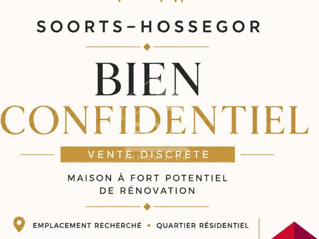 SOORTS HOSSEGOR Maison familiale à fort potentiel dans un environnement privilégié