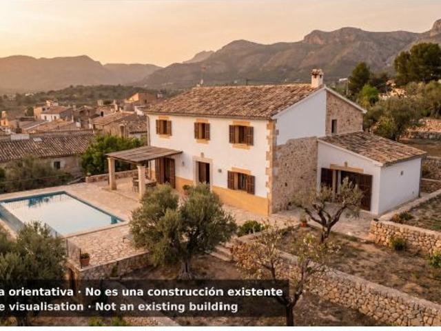 Solar urbano 1.077 m2 en un pueblo con encanto del Vall de Pop, y vistas al valle