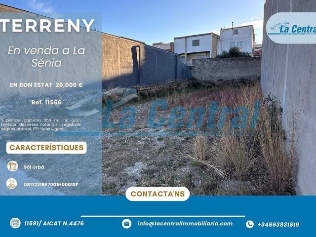 Solar en venta en calle De Morella, Sénia, la, de 359 m² por 20.000