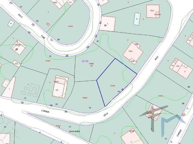 Solar en venta en calle Dels Pins, Piera, de 414 m² por 23.630