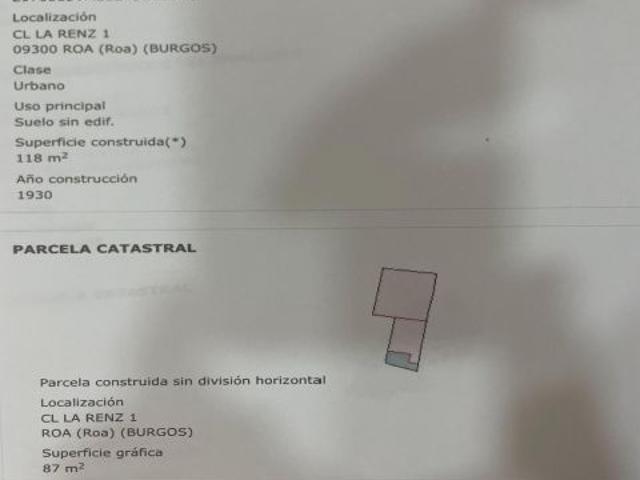 SOLAR EN VENTA EN ROA DE DUERO JUNTO AL CONSEJO REGULADOR