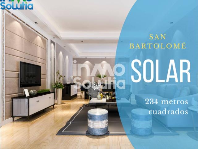 Solar para autoconstrucción en San Bartolomé