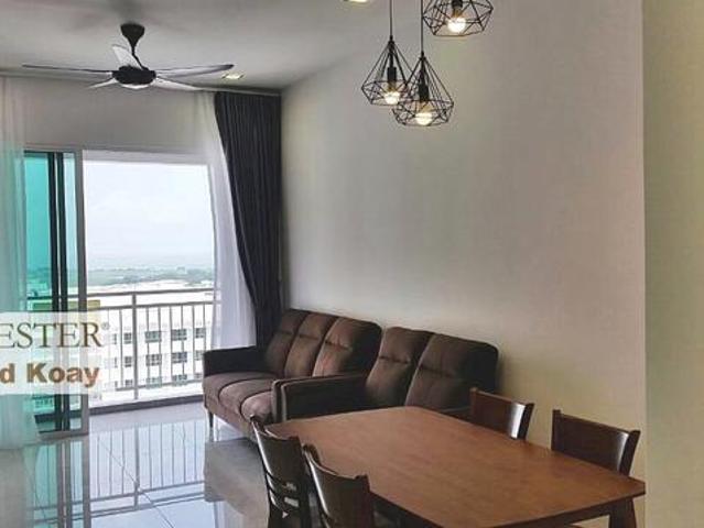 Solaria Residence Bayan Lepas fully furnished seaview 2CP 4 Airconds
