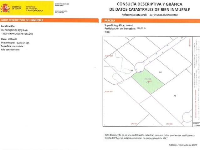 Solar/Parcela en venta en Vinaròs, Castellón Costa Azahar