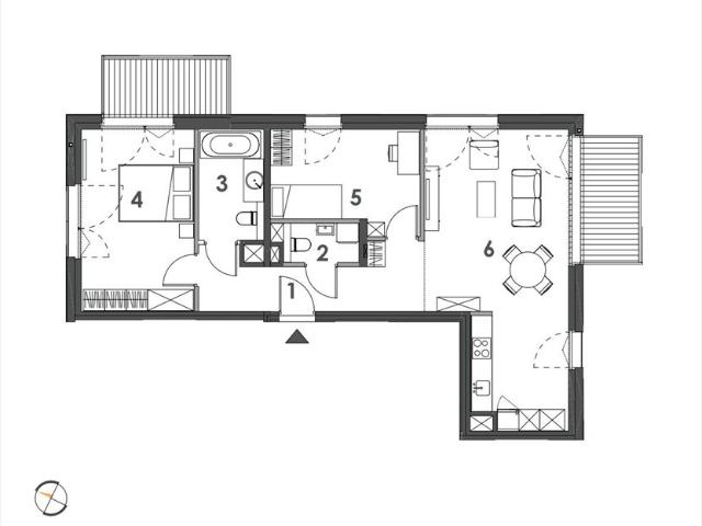 Nowoczesny apartament z 2 balkonami w Sopocie Górnym