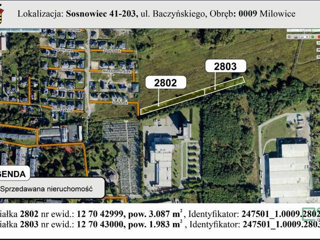 Inwestycyjna działka 5070 m² w Milowicach bez dostępu