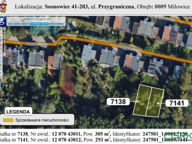 Sosnowiec, Milowice, 598 m² Działka