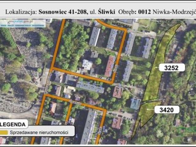 Sosnowiec, Niwka, ul. Adama Śliwki, 5290 m² Działka