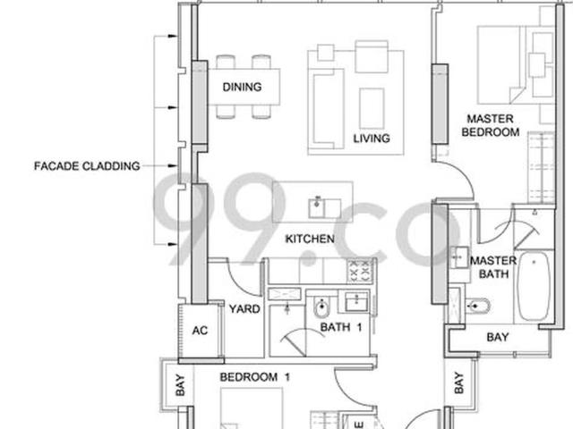 South Beach Residences D7, Apartment