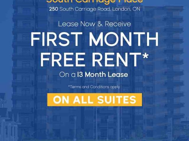 South Carriage Place 2 Bedroom Apartment for Rent at 250 South Carriage Rd, London, ON N6G 0A1 Hyde Park