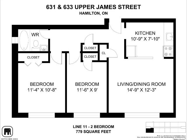 Southam Apartments 2 Bedroom Apartment for Rent at 633 & 633 Upper James Street, Hamilton, ON L9C 2Y9 Southam