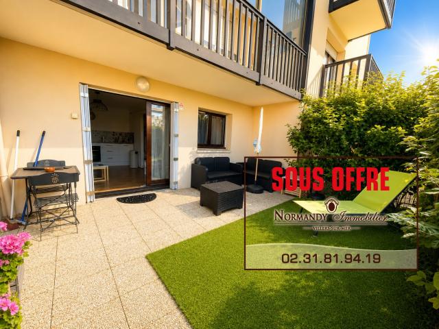SOUS OFFRE LE GRAND CAP APPARTEMENT EN REZ DE JARDIN A DEUX PAS DE LA PLAGE DE VILLERS SUR MER 26M2