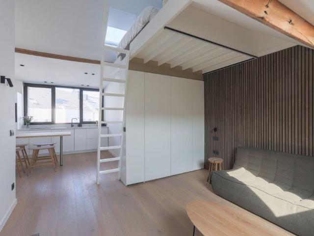 Slim, licht en ALL IN wonen in deze knappe studio op het Zuid
