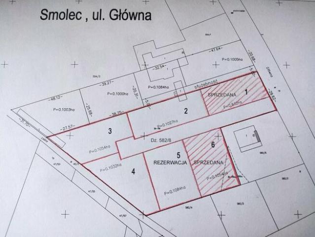 Smolec 3 działki 1027 1052m2, sprzedam, ul. Główna