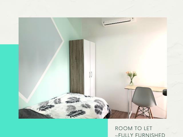 Small Room Fully Furnished in Gembira 737 Happy Garden