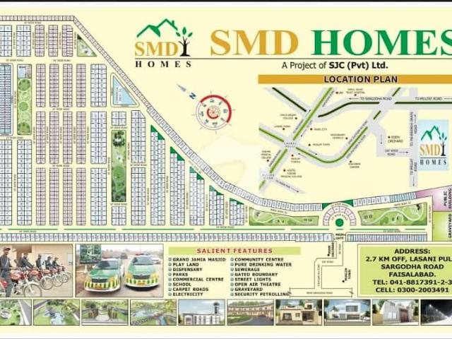 SMD Homes 5 Marla East Open Plot For Sale Prime Location Near Park & Masjid