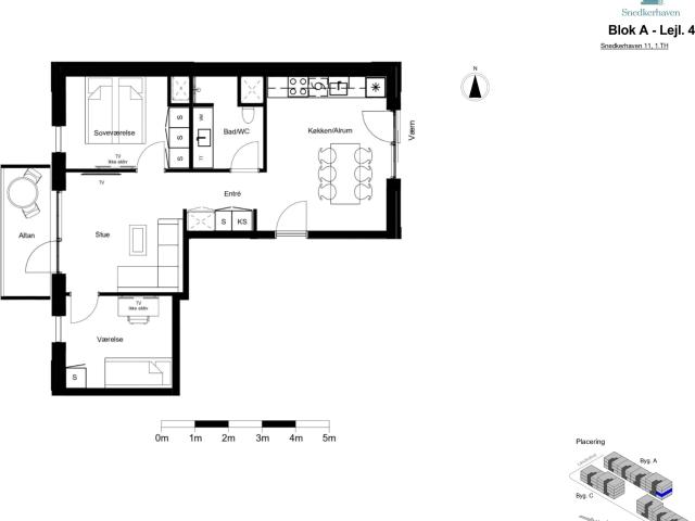 Snedkerhaven Arkitektoniske kvalitetslejligheder med enestående beliggenhed