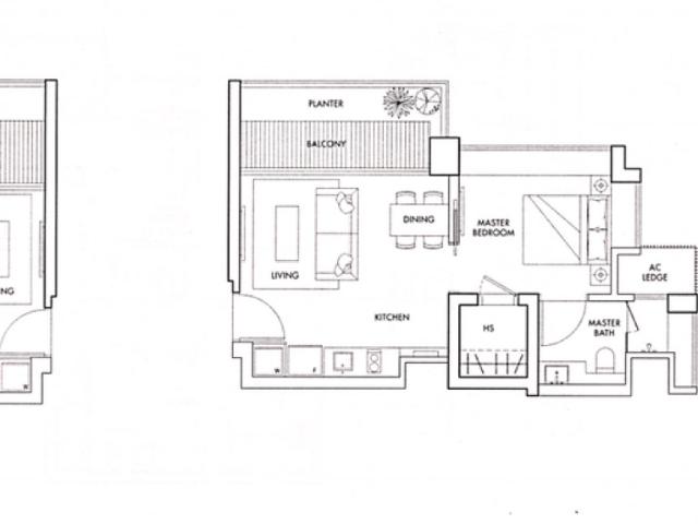 Spottiswoode Residences Condominium For Sale, $1,380,000, 1 Bed 1 Bath 592 sqft $2,331.00 psf
