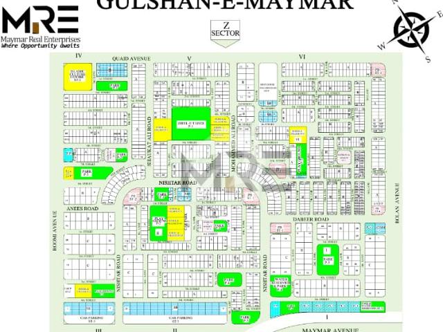 Spacious 200 Square Yards Residential Plot Available For Sale In Gulshan E Maymar Sector Z