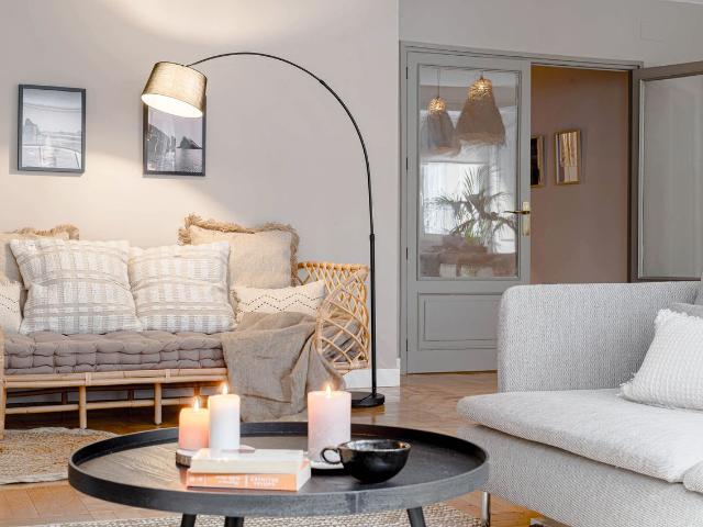 Spacious 3 Bedroom Apartment in Almagro with Indonesian Inspired Design and Home Office, Madrid Amsterdam Apartments for Rent