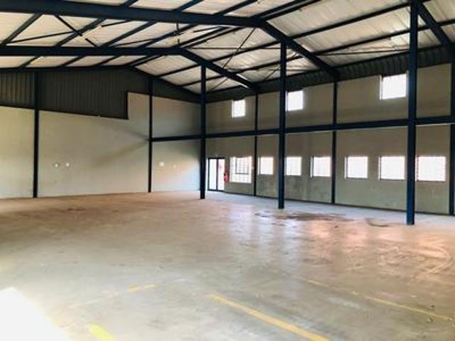 spacious warehouse with ample yard space