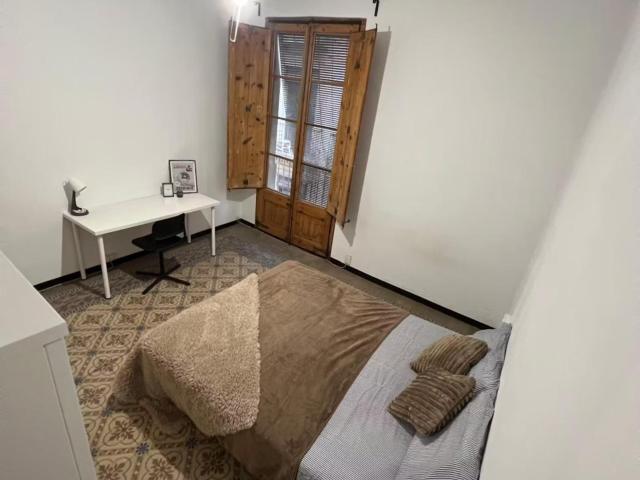 Spacious bright double bedroom close to Drassanes metro station