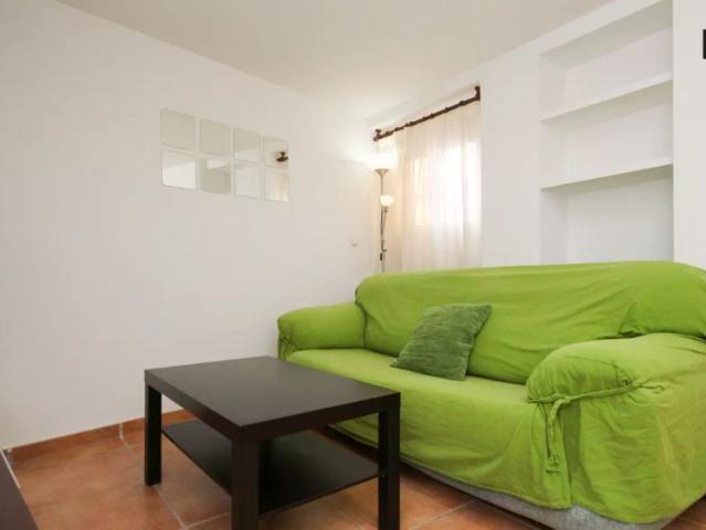 Spacious room with standalone wardrobe in shared apartment, San Francisco Javier