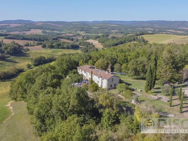 Spacieuse propriété avec Gîte, piscine et 10 hectares sur ma. 330m² Castelnau de Montmiral