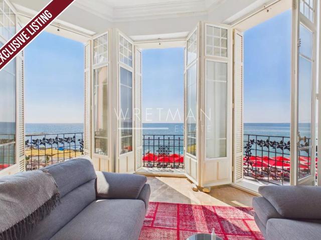 Spacieux 4 pièces au bord de mer avec vue panoramique Ment. 126m² Menton