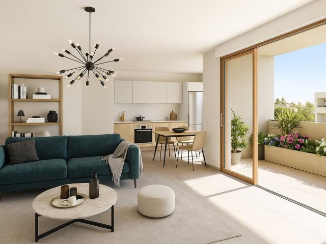 SPACIEUX 3P VISITABLE AVEC TERRASSE Quartier Vernier Nice 3 pièces, 70 m²
