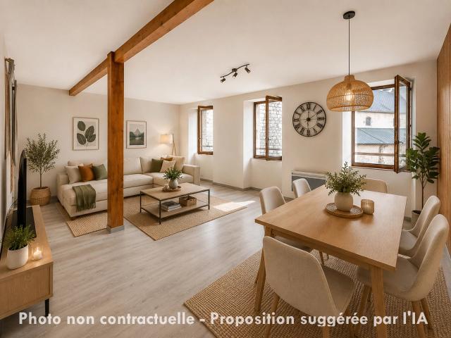 Spacieux T2 avec beaux volumes dans une petite copropriété