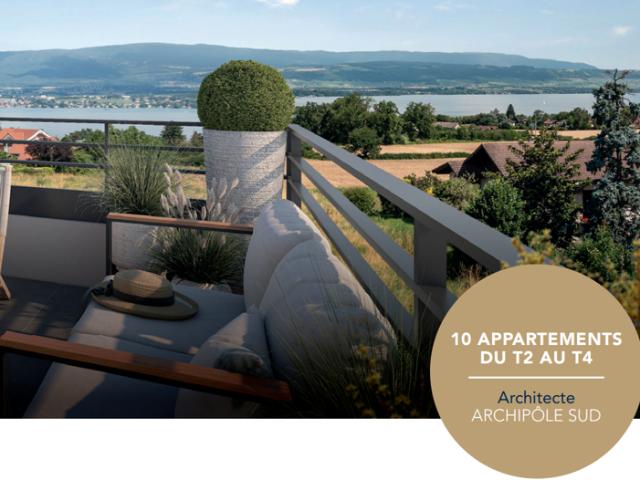Spacieux Appartement T4 NEUF à Messery, vue LAC