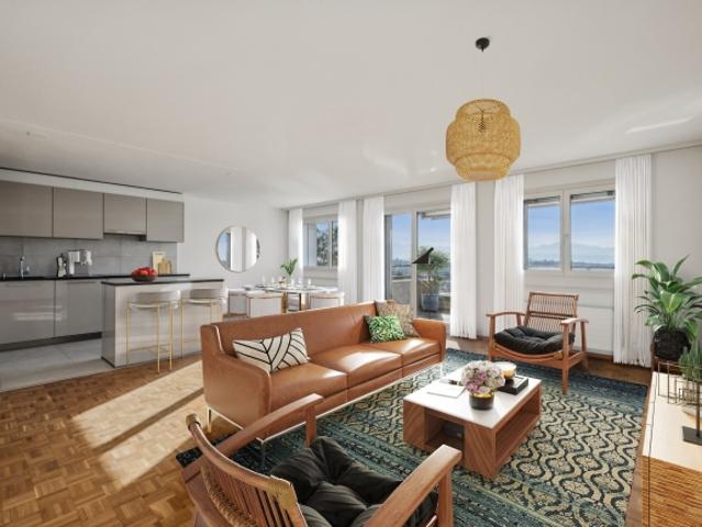 Spacieux appartement rénové dans quartier calme