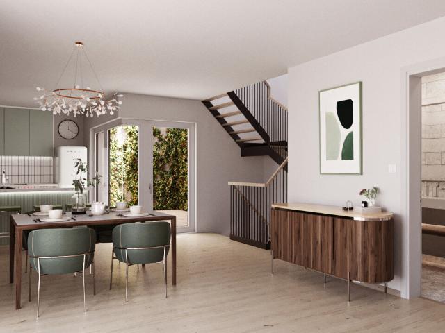 SPECIAL OFFER: Berliner Allee: ERSTBEZUG im EIGENEN TOWNHOUSE: 5 Zi, 4 Etagen, TERRASSE + GARTEN