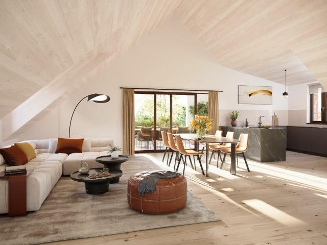 Spektakuläre 4.5 Zimmer Dachwohnung mit Ausblick