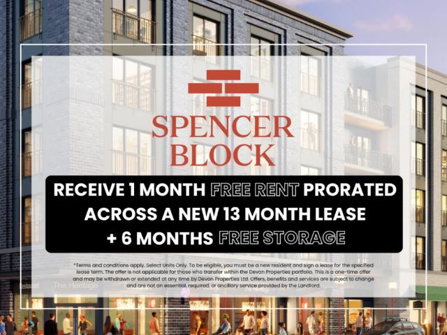 Spencer Block 1 Bedroom Apartment for Rent at 635 Chatham St, Victoria, BC V8T 0G4 Downtown Victoria