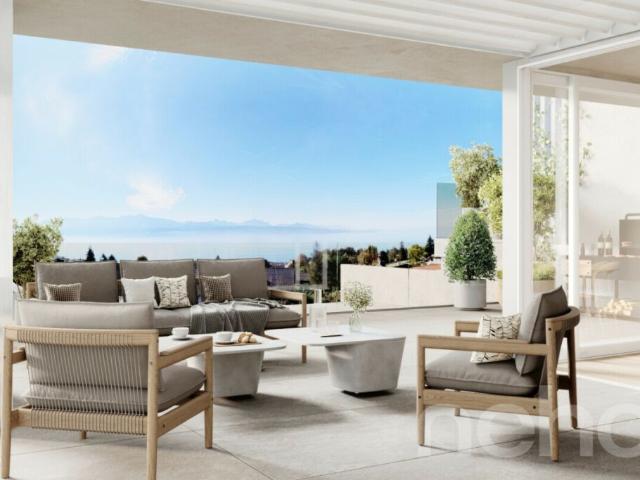 Splendide 3.5 pièces haut de gamme avec terrasse et vue lac