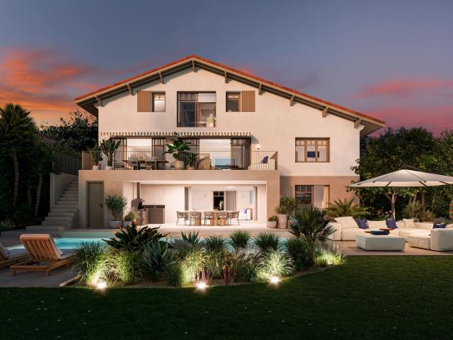 Splendide villa sur les hauteurs de Biarritz offrant une vue dégagée
