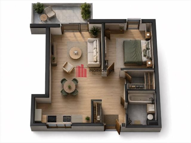 Sprzedam 2 pokojowe mieszkanie 46 m² z balkonem w Warszawie